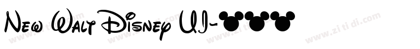 New Walt Disney UI字体转换